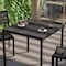 Flash Furniture 35" SQ Patio Table with Gray Wash Faux Teak Top XU-DG-UH8100-GY-GG - alternate 2